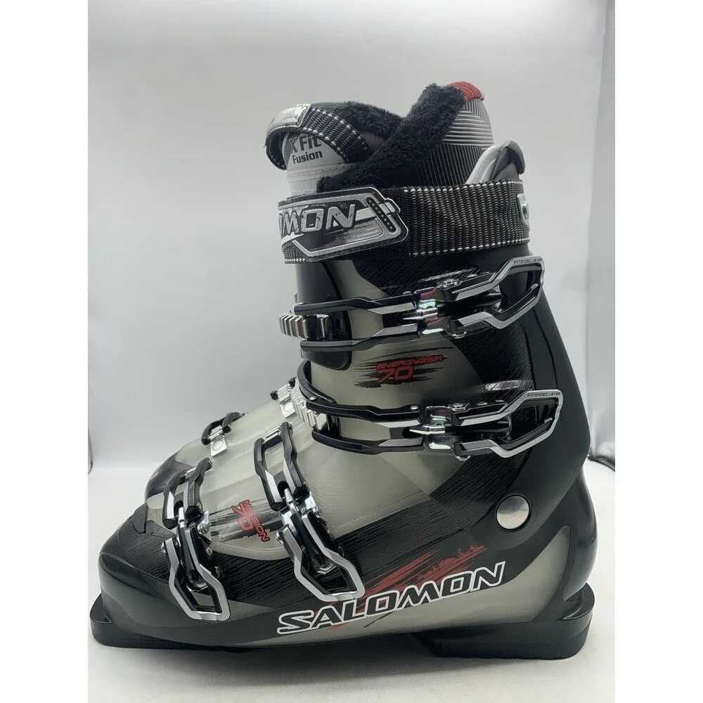 Mens Salomon Ski Boots Mission Energyzer 70 Size Mondo 30.5 US 12.5 Black NEW